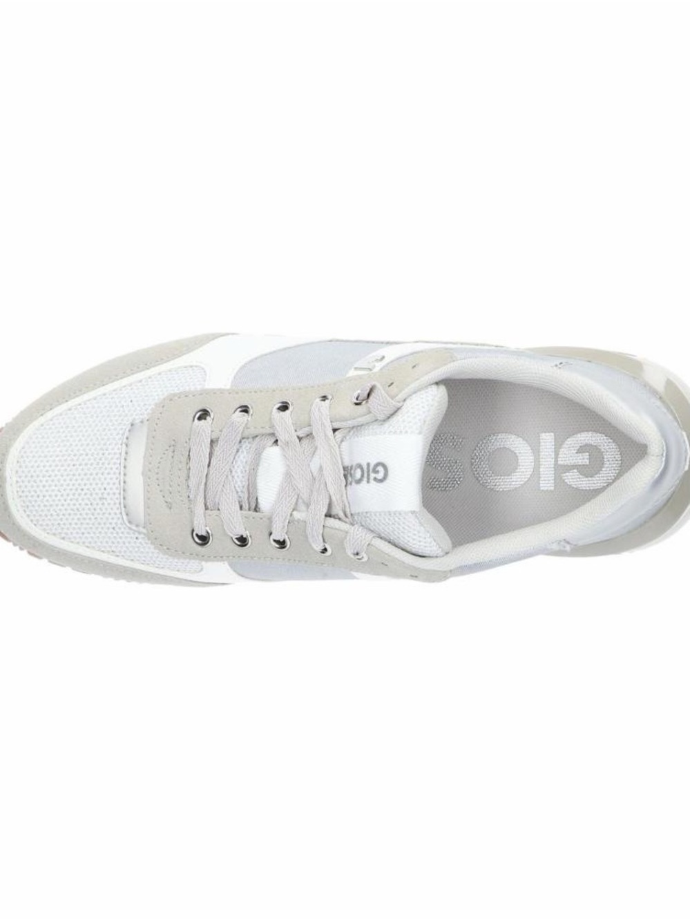 Women’s White and Light Gray Athletic Sneakers